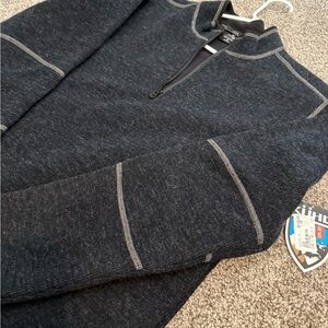 Kuhl Men's Quarter-Zip Sweater Pullover - Dark Heather Gray